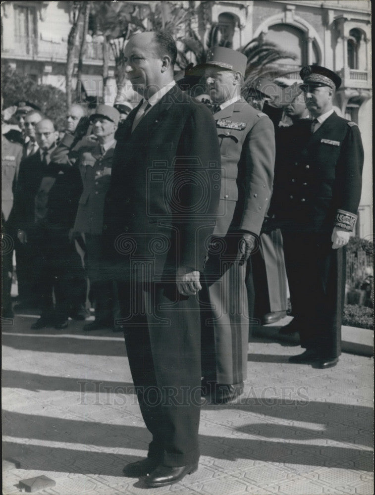 1950 Press Photo M. Jean Morin at war memorial in Algiers - KSB12041 - Historic Images