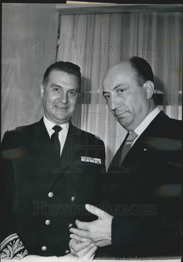 1960 Press Photo delegate General to Algeria Jean Morin &M. A Vimeney-Historic Images