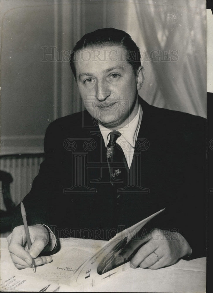 1953, M.Marcel Jullian, Author of "Le Chevalier Du Ciel" - KSB12405 - Historic Images