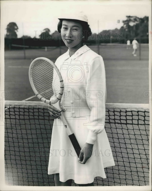 1954 Japan's Tennis Star ,Sachiko Kamo - Historic Images