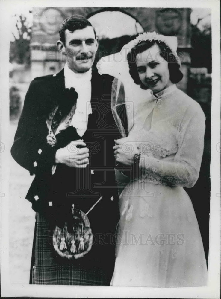 1956 Archibald Kennedy Mary Wedding 1954 Earl Countess Cassillis - Historic Images