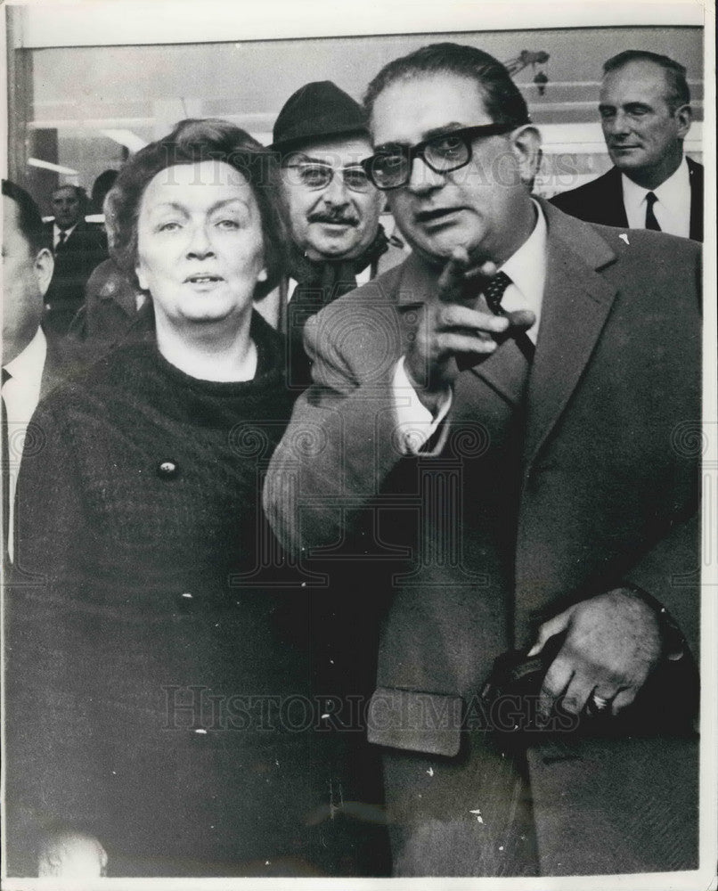 1968 Press Photo Jacques Soustelle Returned to Paris After 7 Years in Exile - Historic Images