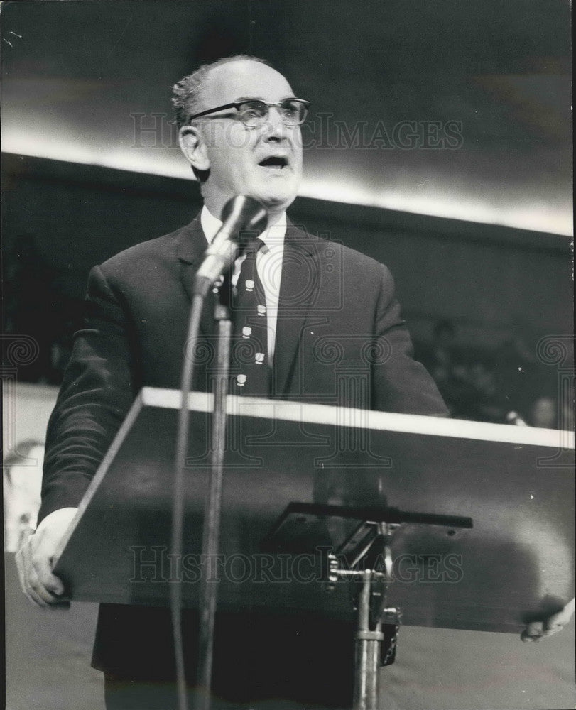 1969, Hugh Scanlon Engineering Foundry Union Croydon Congress - Historic Images