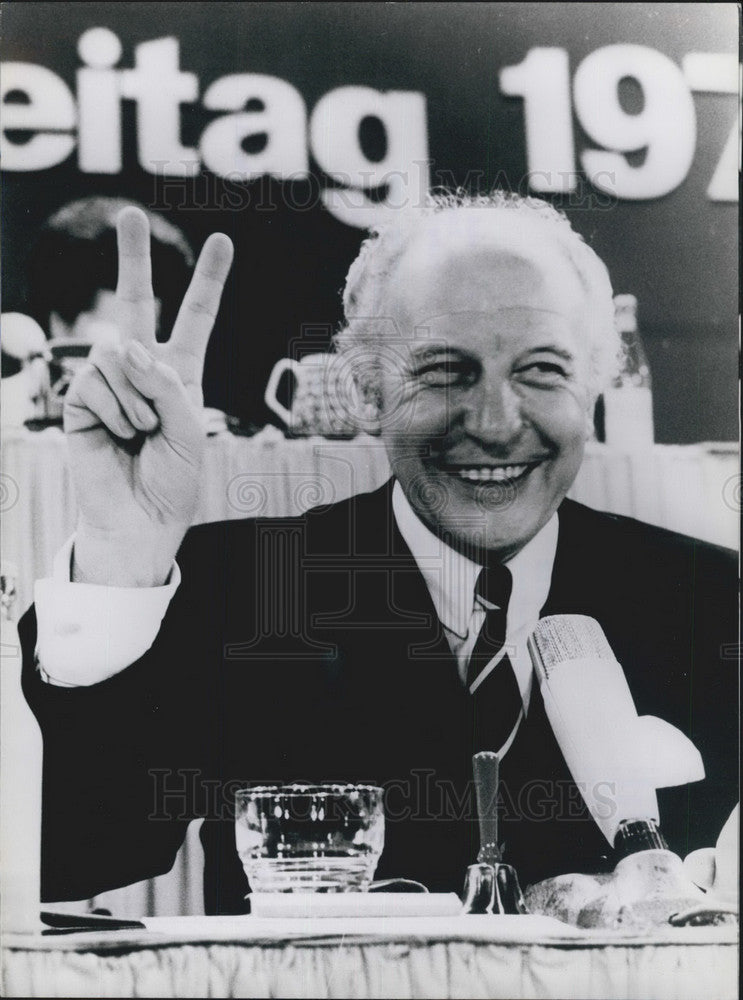 1972 Press Photo Democratic Party Foreign Minister Walter Scheel West Germany - Historic Images