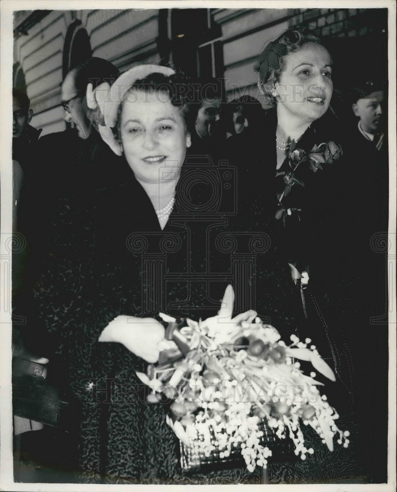 1955, Ministers' Wives Signora Scelba Signora Martino Official Visit - Historic Images