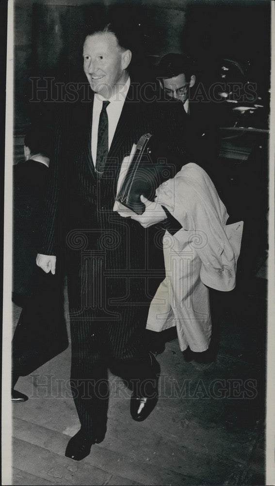 1965 Mr. A.J. Scamp Seen Arriving for the Court of Inquiry - Historic Images