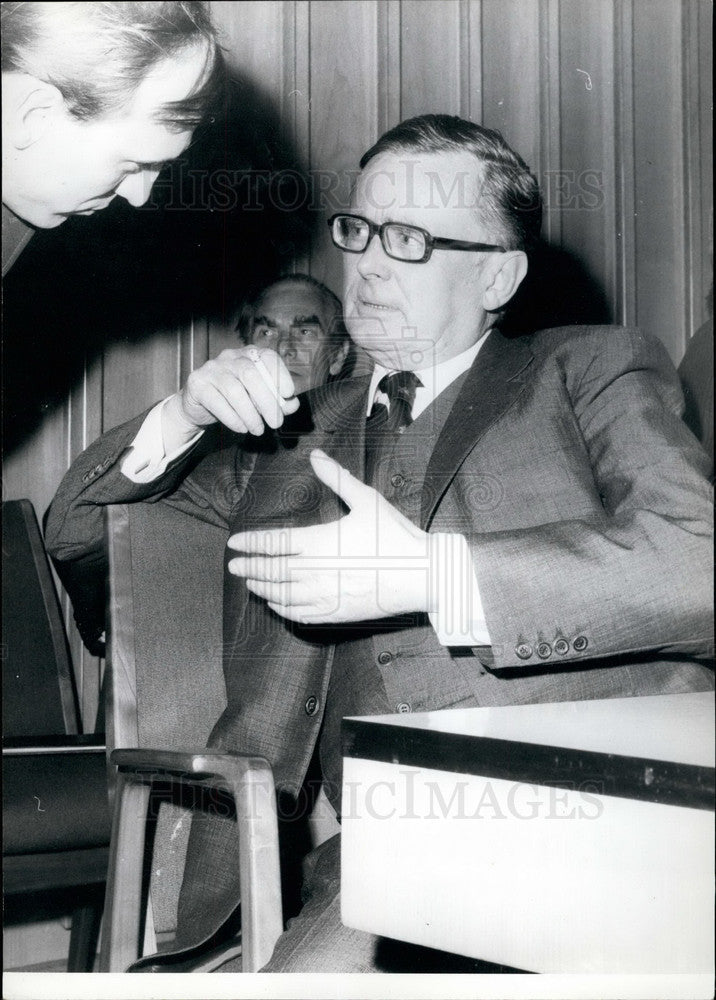 1972, Minister Finance Karl Schiller After Vote German Bundestag - Historic Images