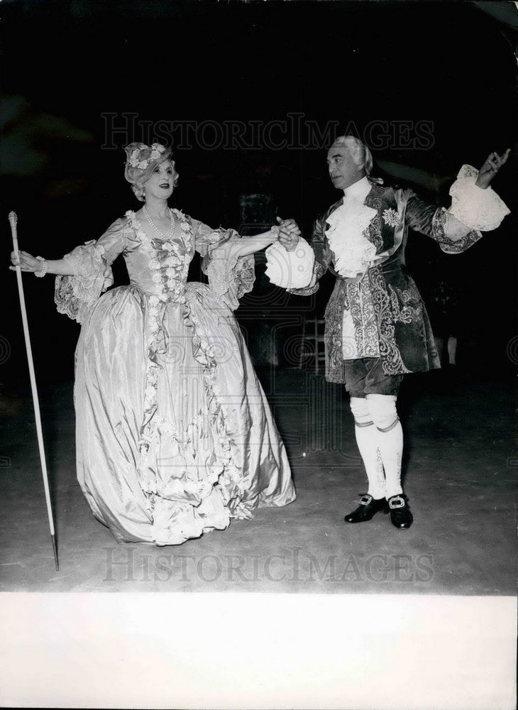 Press Photo  Actor Maurice Escande and Henriette Pascal - Historic Images