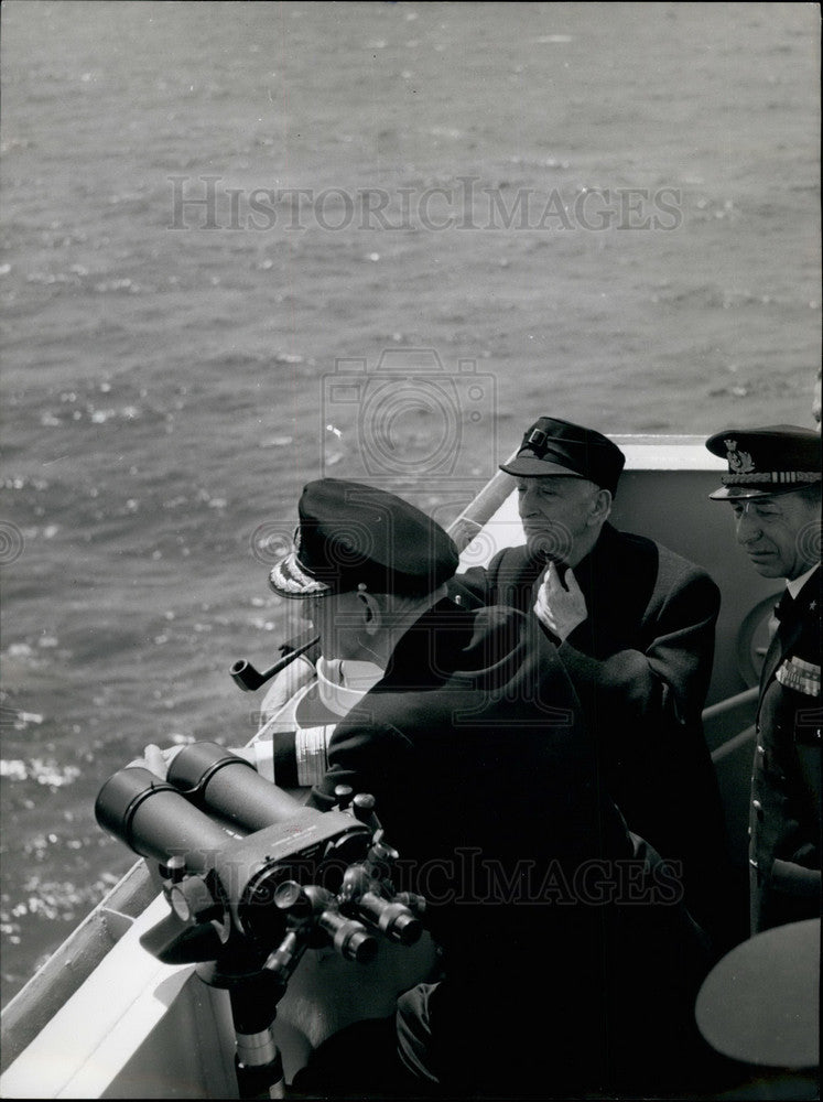 Press Photo King Frederick of Denmark &amp;  Italian President Antonio Shani - Historic Images