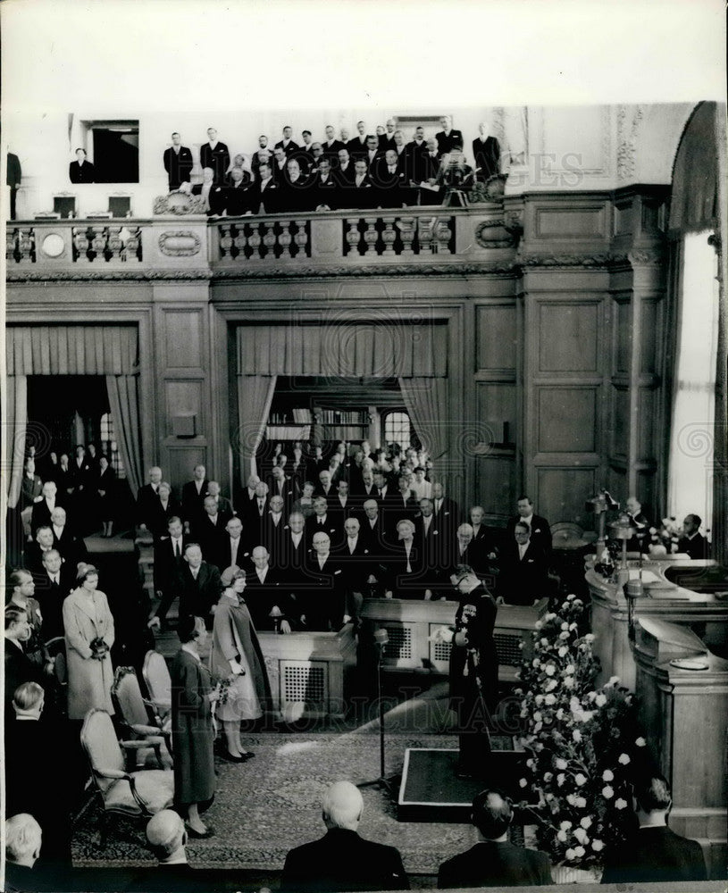 1958 Press Photo King Fredericl, Danish Parliament - KSB14345-Historic Images