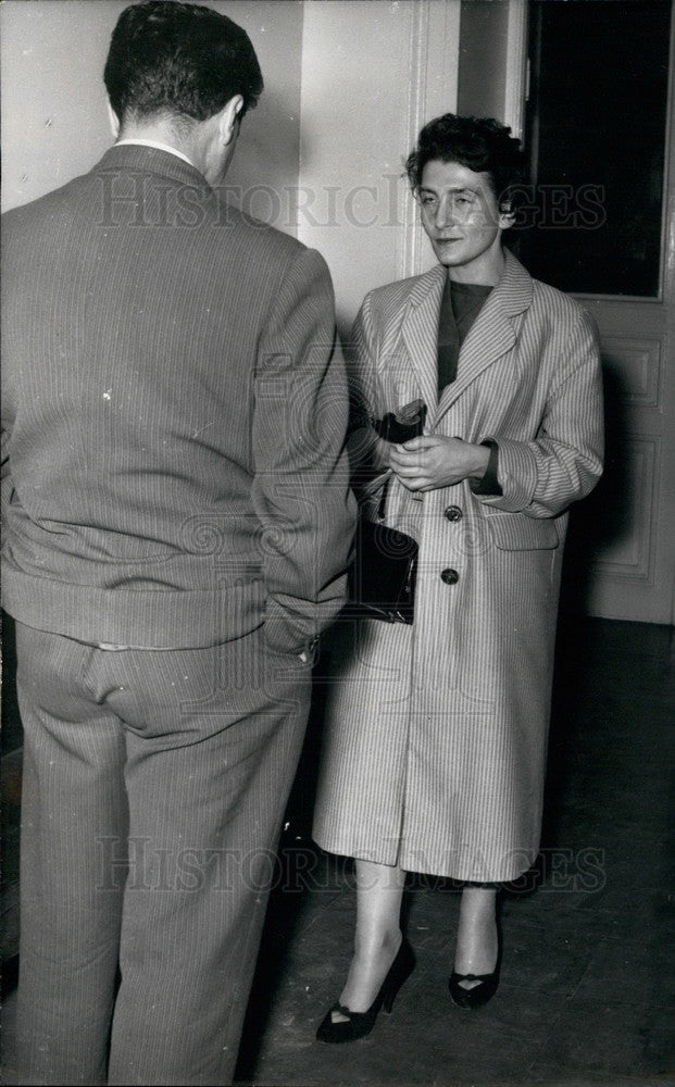 1957, Maryse Fancillon-Jacquet, ,bankers daughter questioned - Historic Images