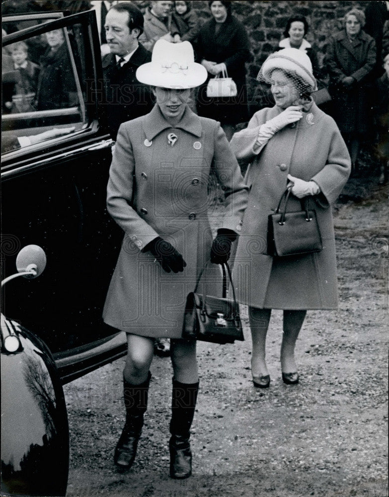 1970, Queen Elizabeth The Queen Mother and Princess Anne - KSB14983 - Historic Images