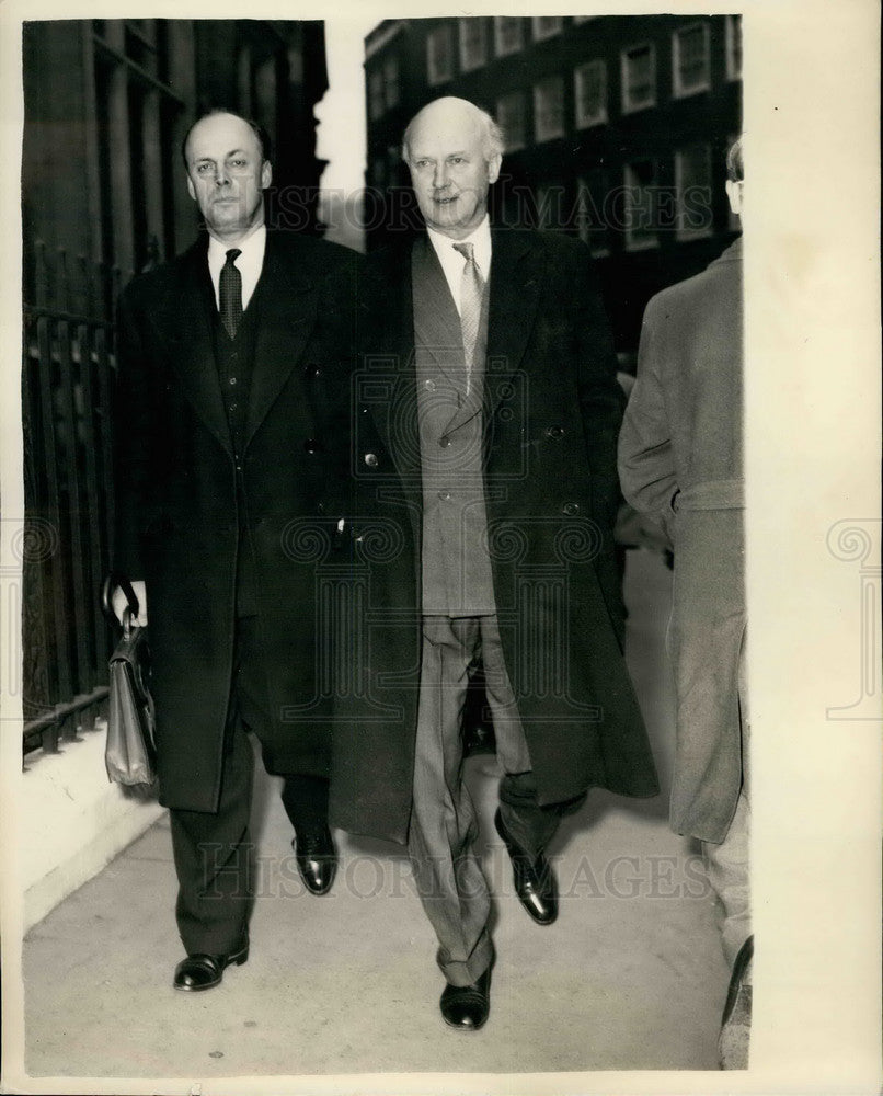 1957 Mr. Daniel Meinertzhagen and Mr. Thomas Henry Brand, - Historic Images