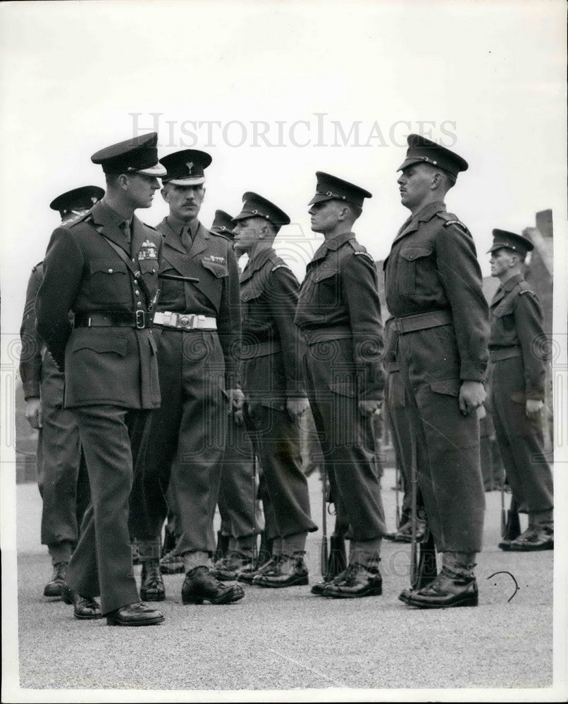1954 Field Marshal H.R.H. The Duke of Edinburgh,visits troops - Historic Images
