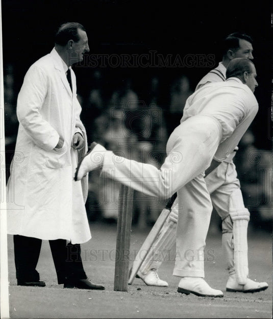 1958, The Duke of Edinburgh playing cricket - KSB15145 - Historic Images