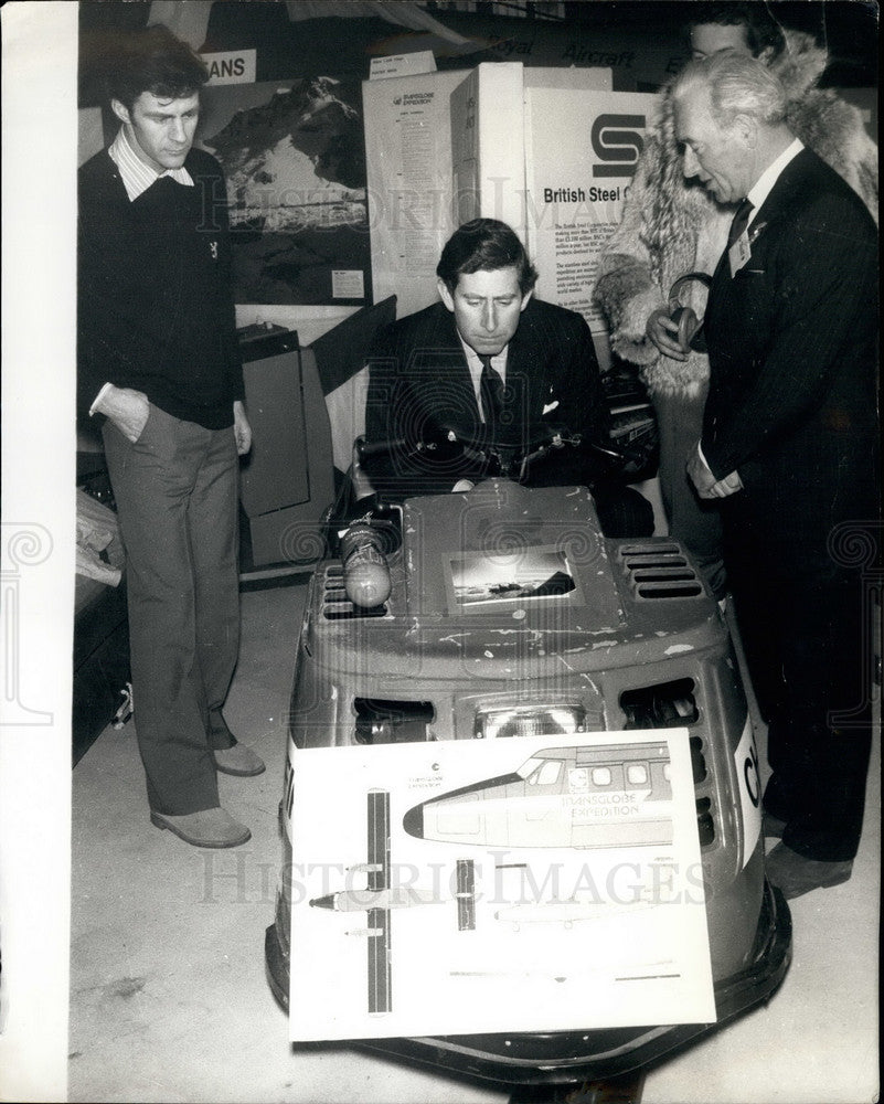 1979 Press Photo Prince Charles in his Skidoo - Historic Images