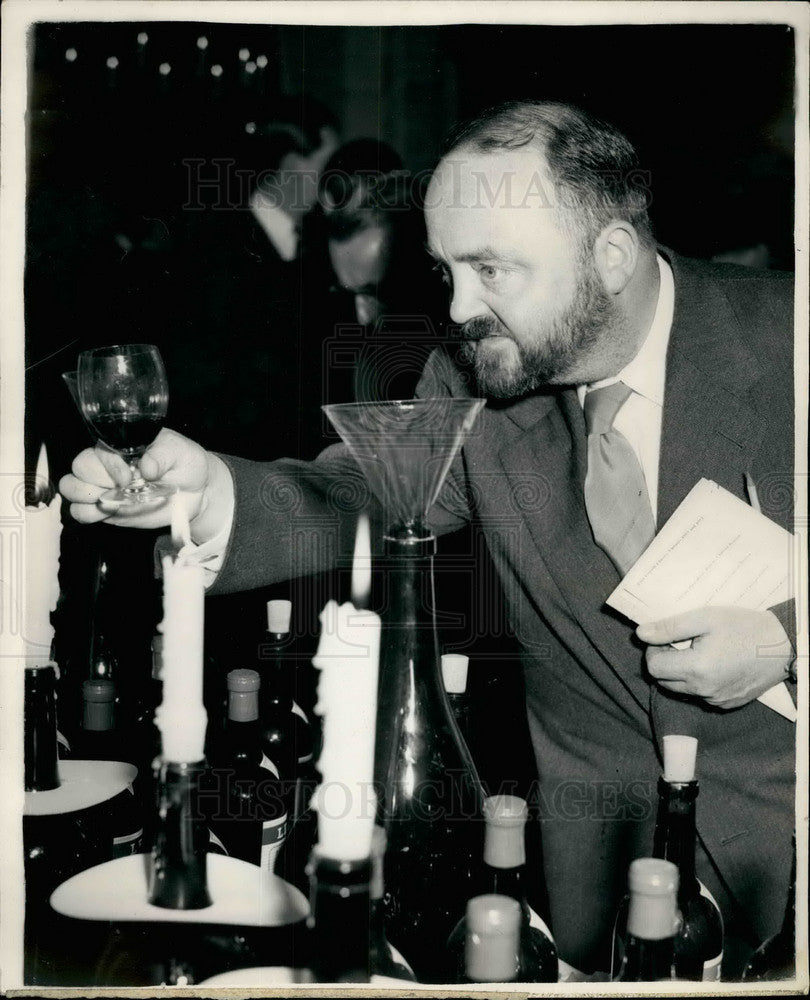 1954 Press Photo Philip Harben at Annual Tasting Of French Wines - KSB15751-Historic Images