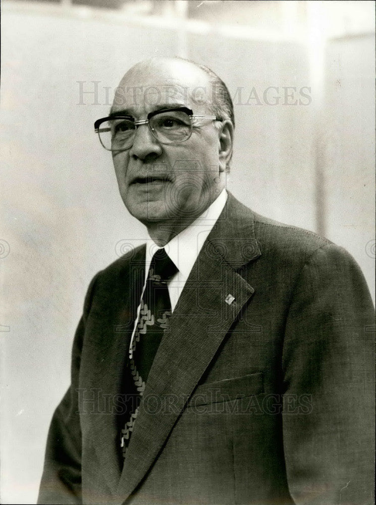 Press Photo Leader Of Popular Democratic Party ,Emidio Guerreiro - Historic Images