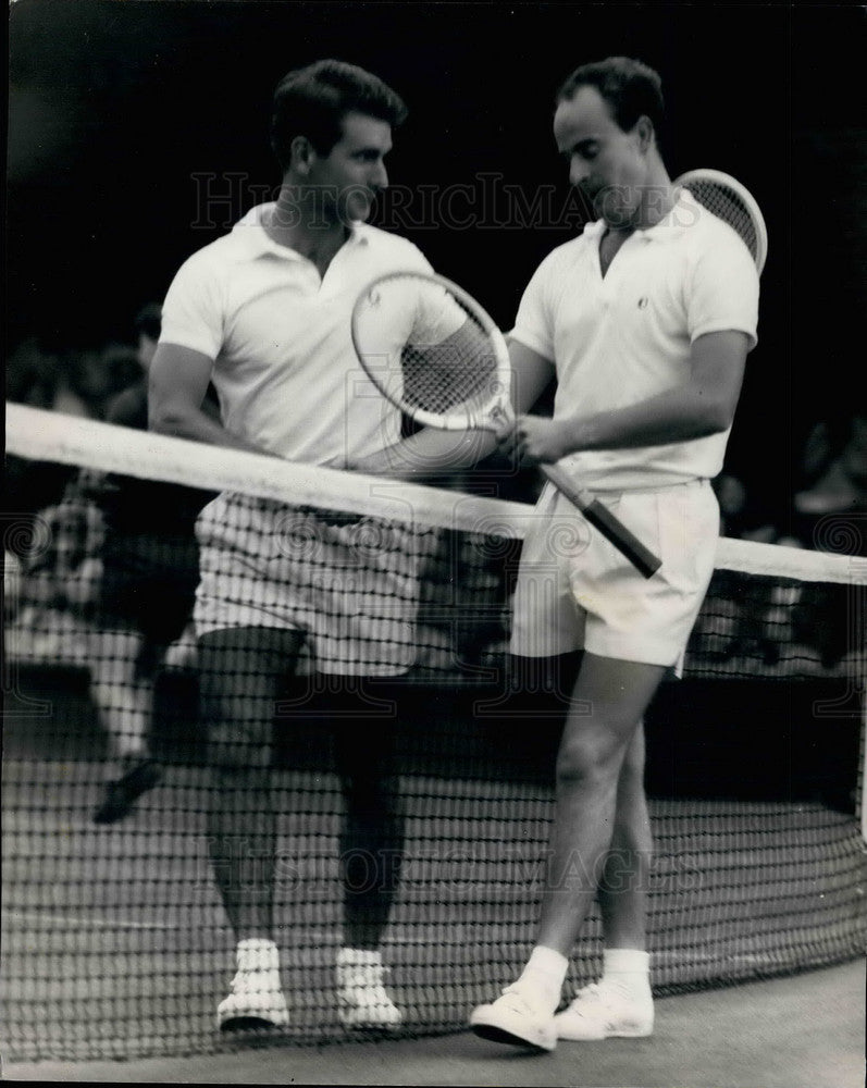 1963 Bobby Wilson, of Britain & M.F. Mulligan (left), of Australia - Historic Images