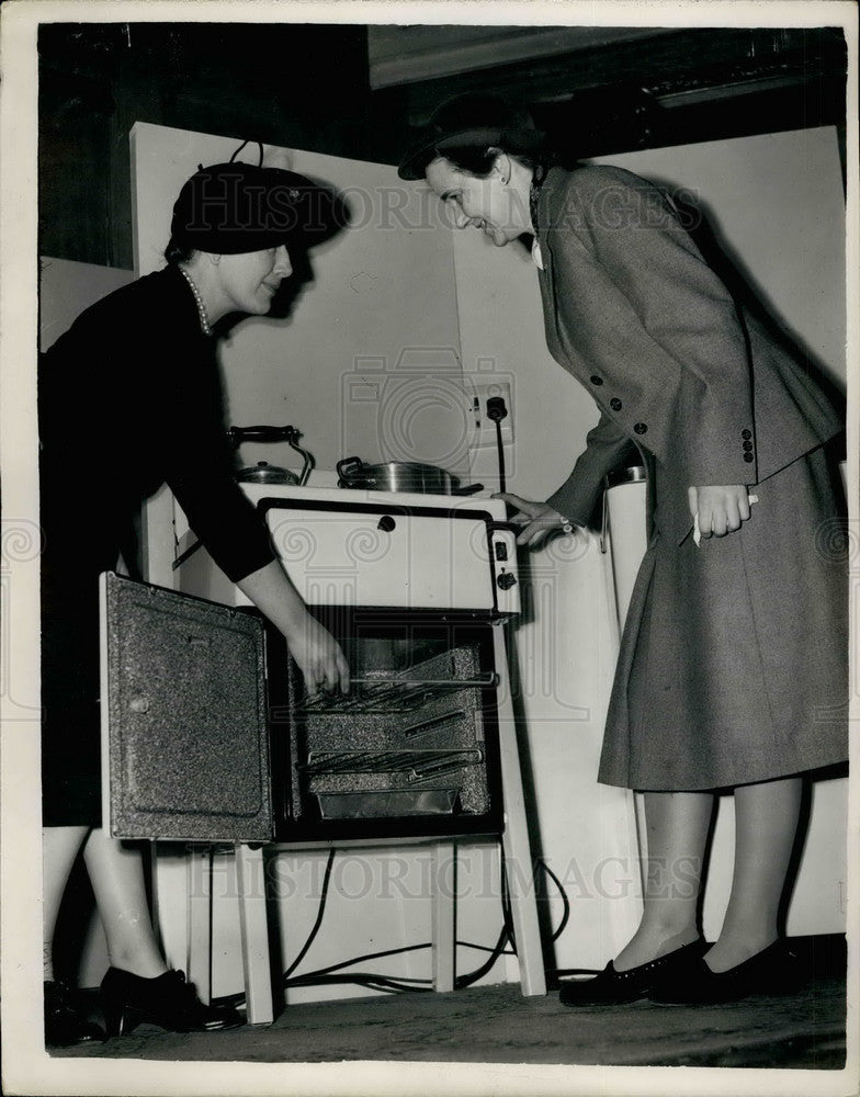 1953 Electrical Housecraft Show ,Mrs. Scallam &E.Lasson Anderson - Historic Images
