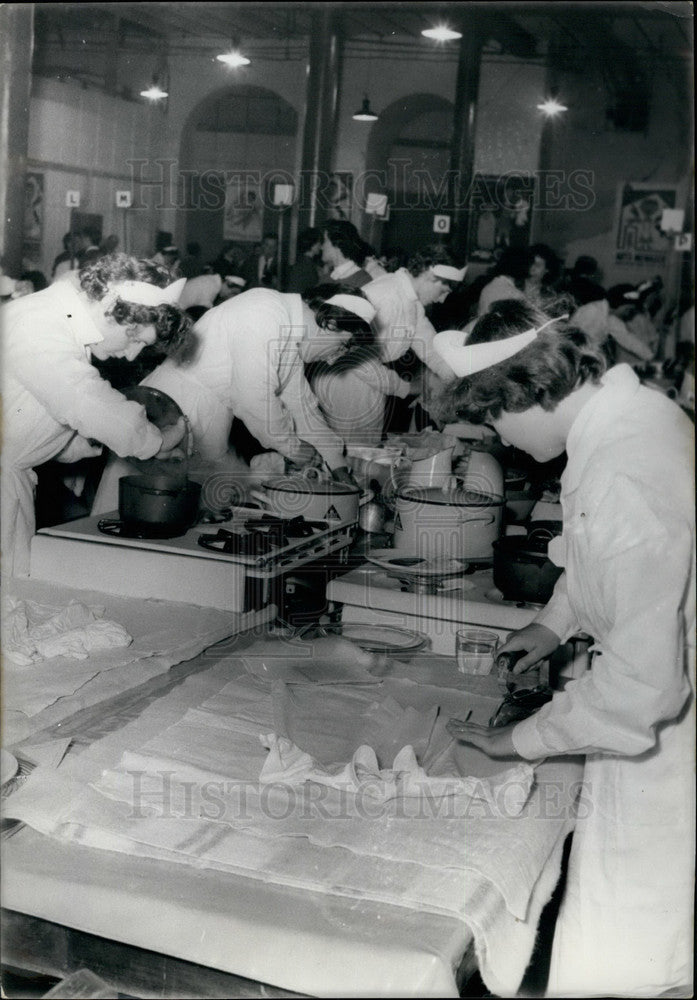 1957 Press Photo General View Semi Finals France's Best Housewife Contest-Historic Images