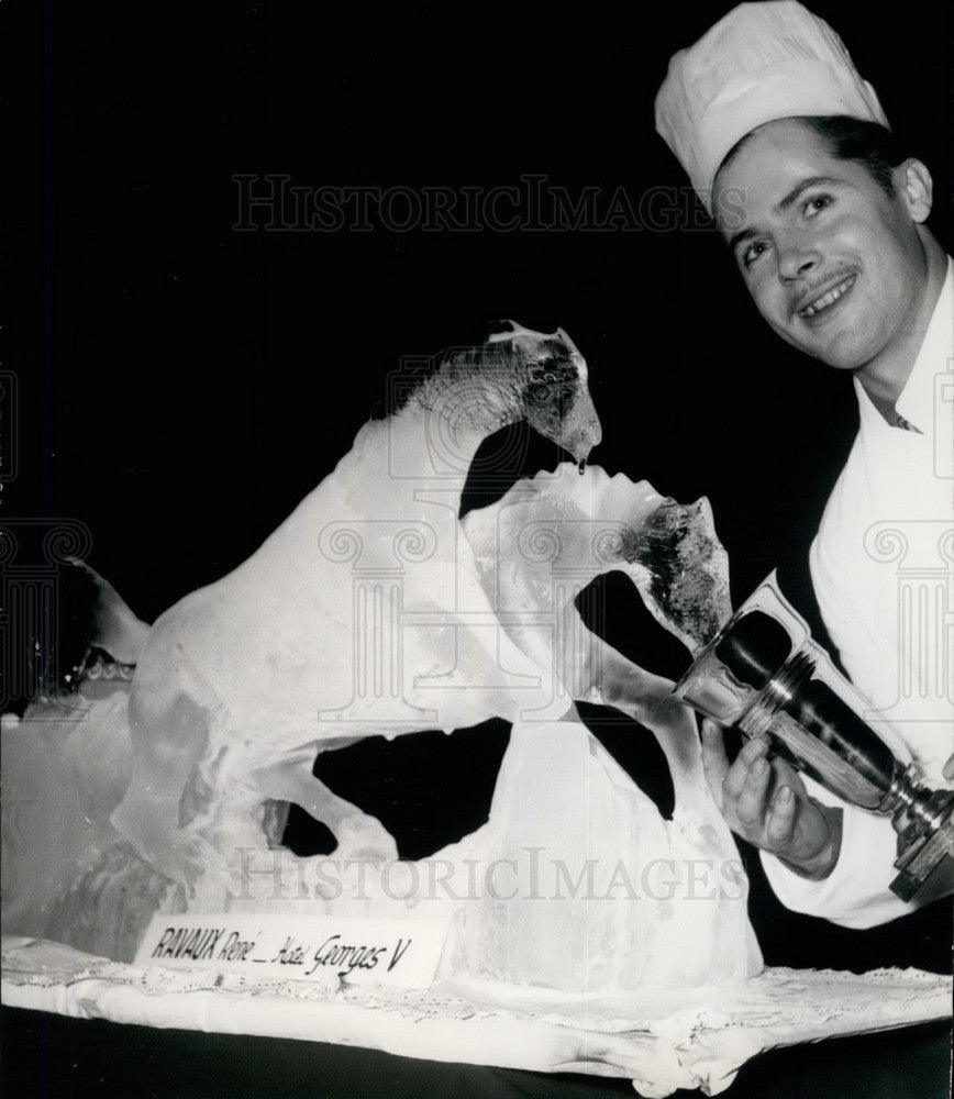 1956 Paris Chefs Compete In Ice Cream Event - Historic Images