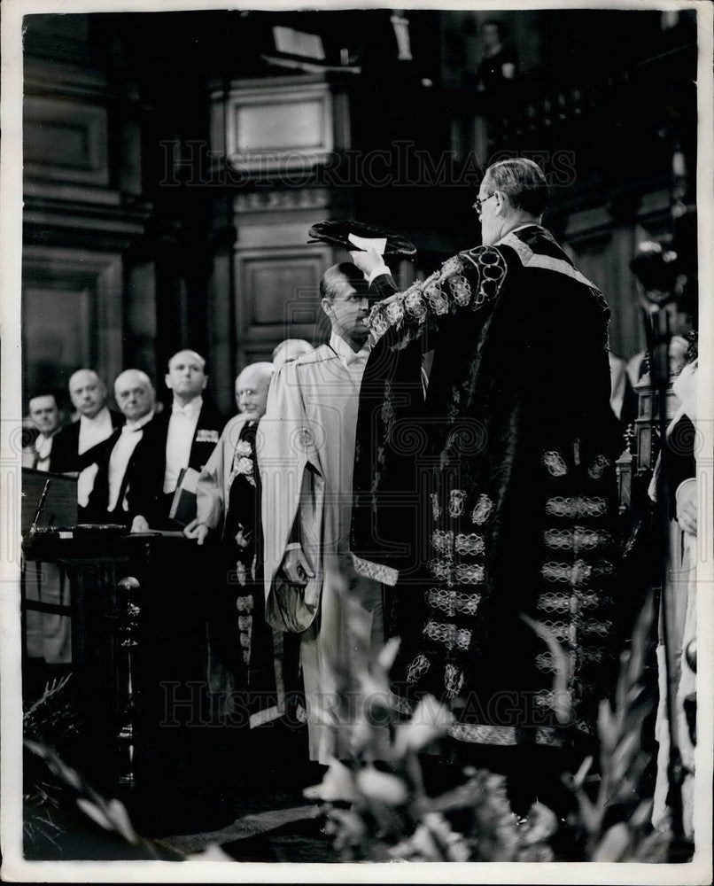 1953 Press Photo Duke Edinburgh Honorary Doctorate Marquis Linlithgow University-Historic Images