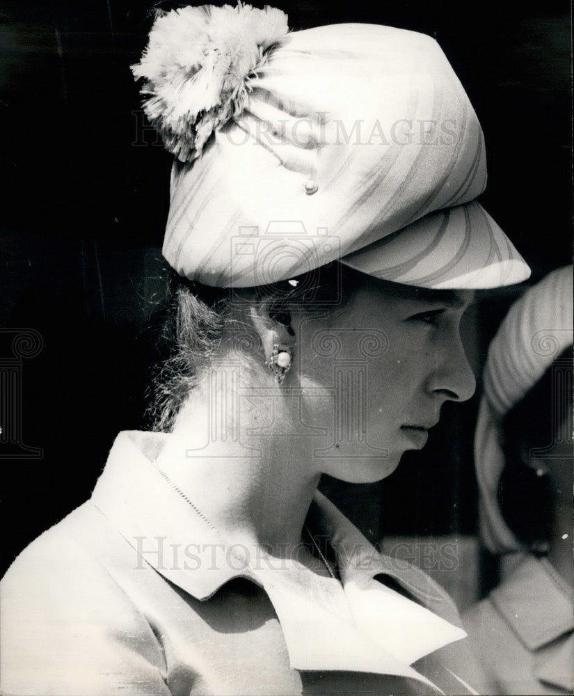 1969 Press Photo H.R.M. Princess Anne in jockey style hat - KSB17289-Historic Images