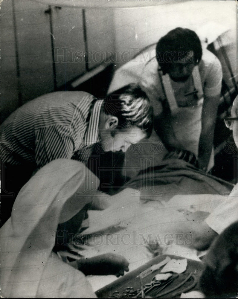 1972, A nurse & injured after Olympic hostages killed - KSB17373 - Historic Images
