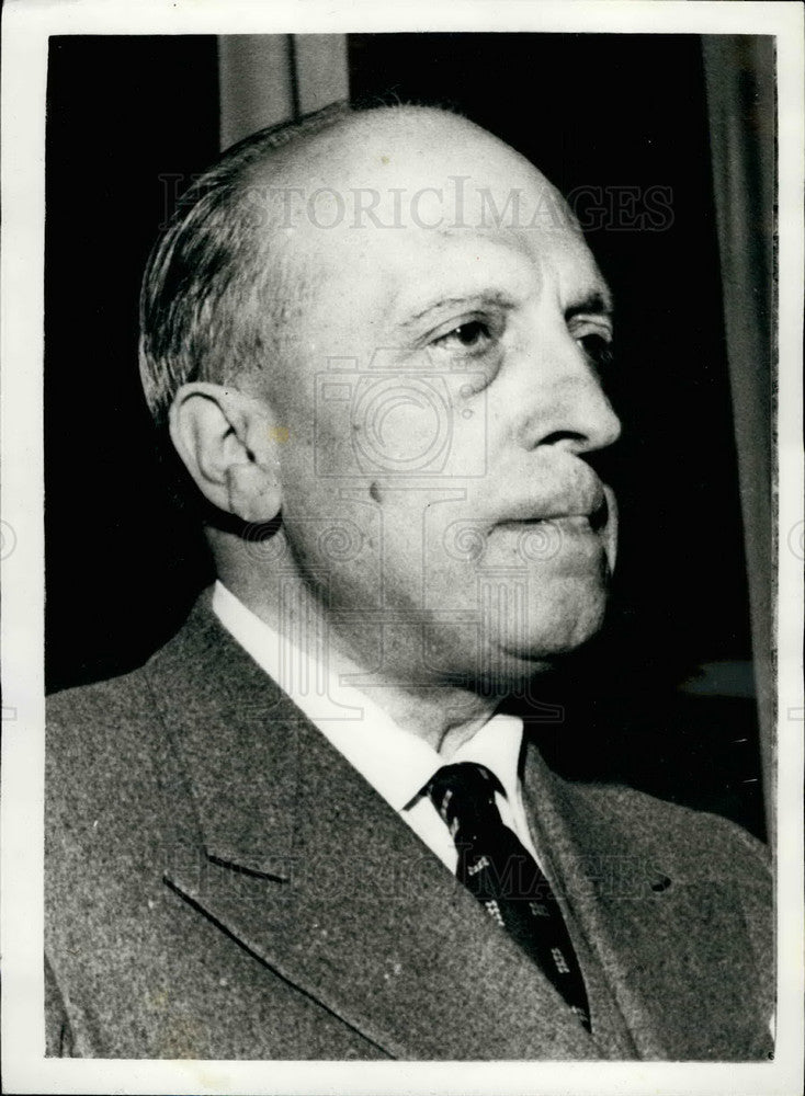 Press Photo Italian Foreign Minister, Signor Attilio Piccioni - KSB17615 - Historic Images