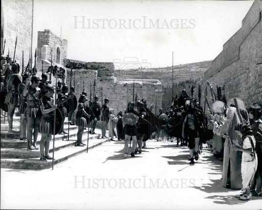 Press Photo Film scenes of soldiers - Historic Images