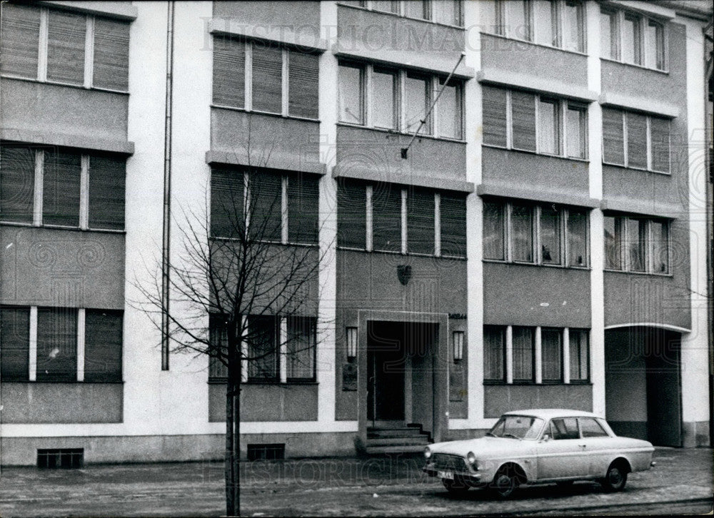 1966 Building Cologne Soviet Trading Mission Lodged Shield Entrance - Historic Images