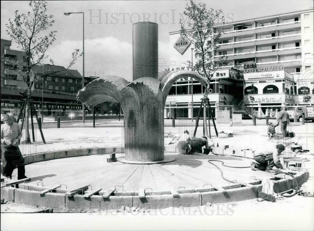 1974, Adenauer Fountain Berlin Designed Artist Maraschino Denninghoff - Historic Images