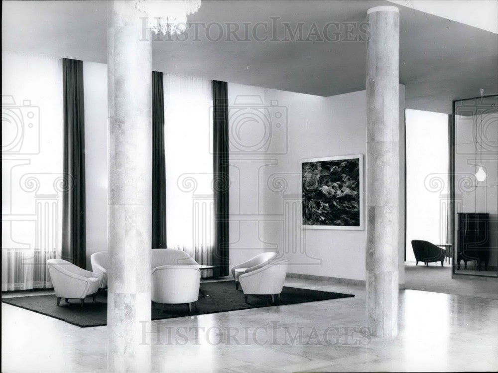 1959, Lobby Bellvue Castle Berlin Germany - KSB18787 - Historic Images