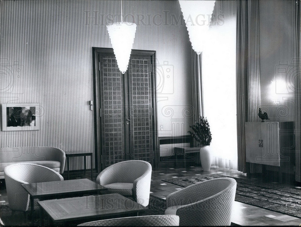 1959 Lobby Bellevue Castle Berlin Germany - Historic Images