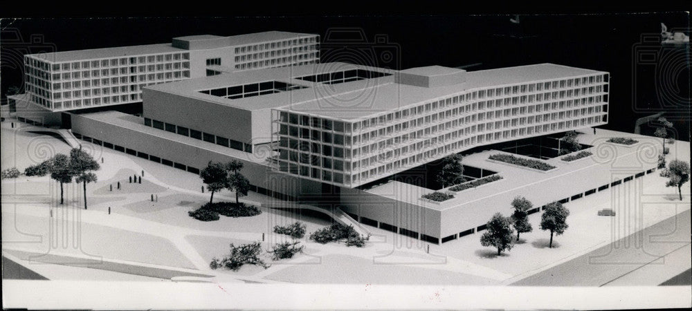 1959 Model Clinic-Complex Free University West Berlin - Historic Images