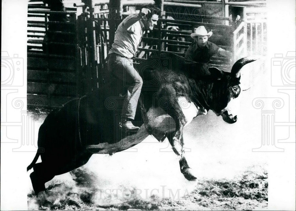 1971 Press Photo Heidelberg West Germany Rodeo Premiere - KSB18855 - Historic Images