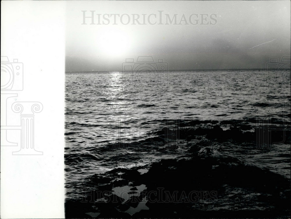 Press Photo Sunset on the shores of lake Iznik - KSB18909-Historic Images