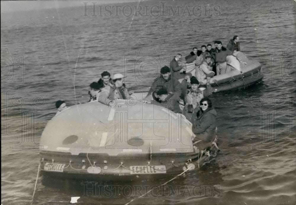 1956 Press Photo Experimental Sea Saving Operation by French Navy - KSB19171-Historic Images