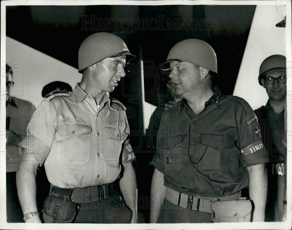 1956 Press Photo Danish U.N troops in Port Said - KSB19269-Historic Images