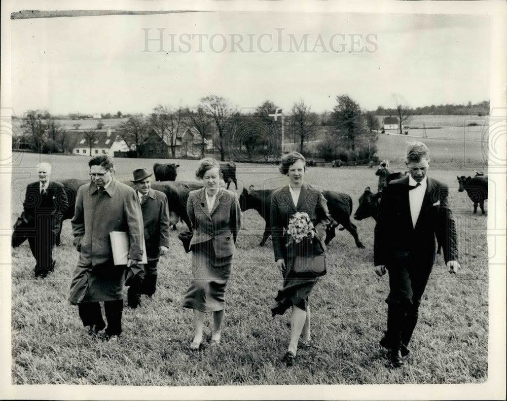 1958 Princess Margrethe at birthday present farm - Historic Images