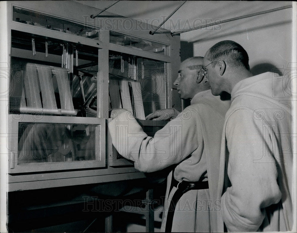  Dom Edmund Fatt, Dom Anscar Neilson, Silk Production - Historic Images