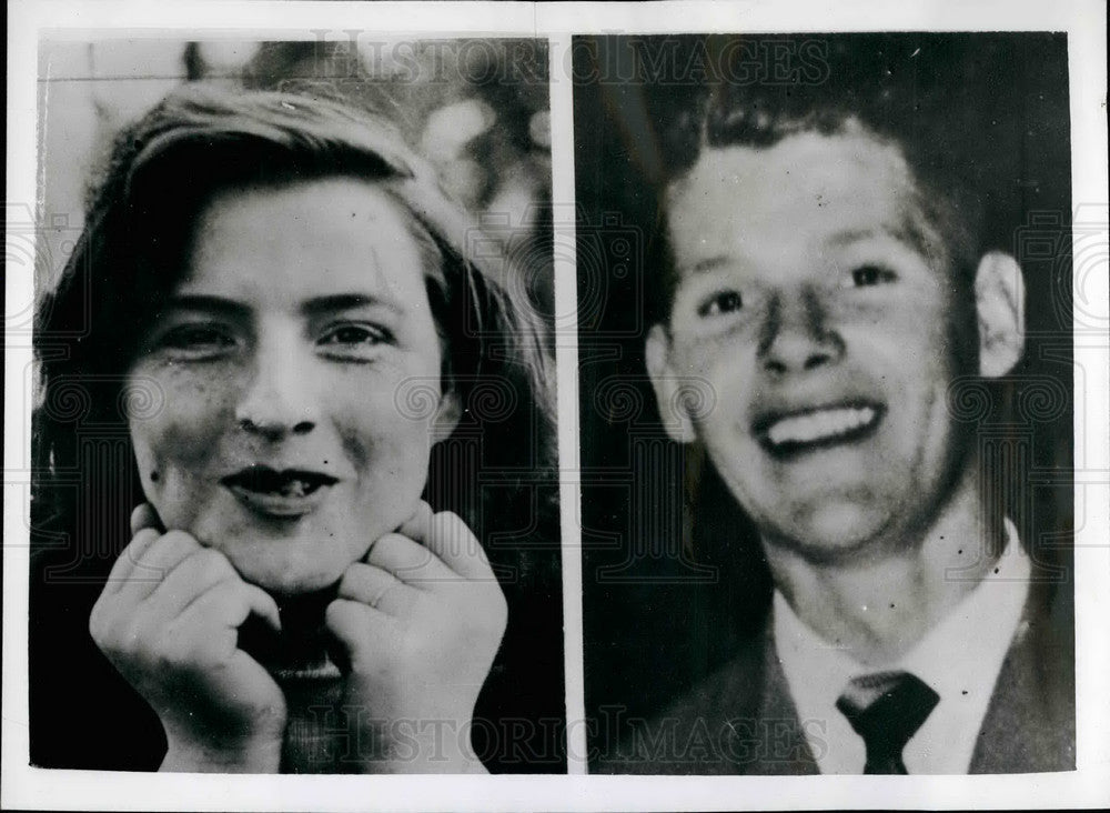 1958 Press Photo Rita McLean & fiance D Forbers who is to be hanged - KSB19593 - Historic Images