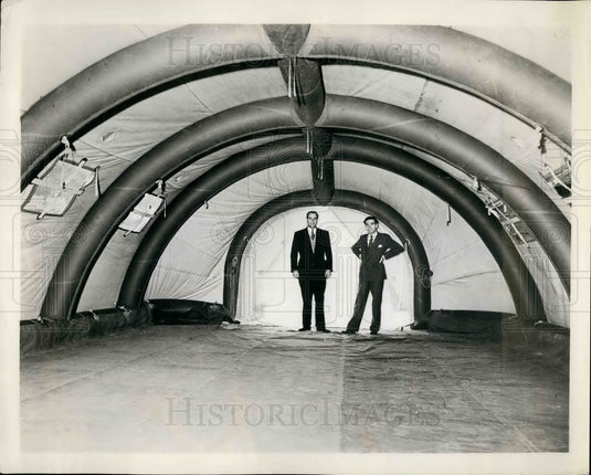 1956 Press Photo Huff and Puff and You'll Blow Your House Up - KSB19703 - Historic Images