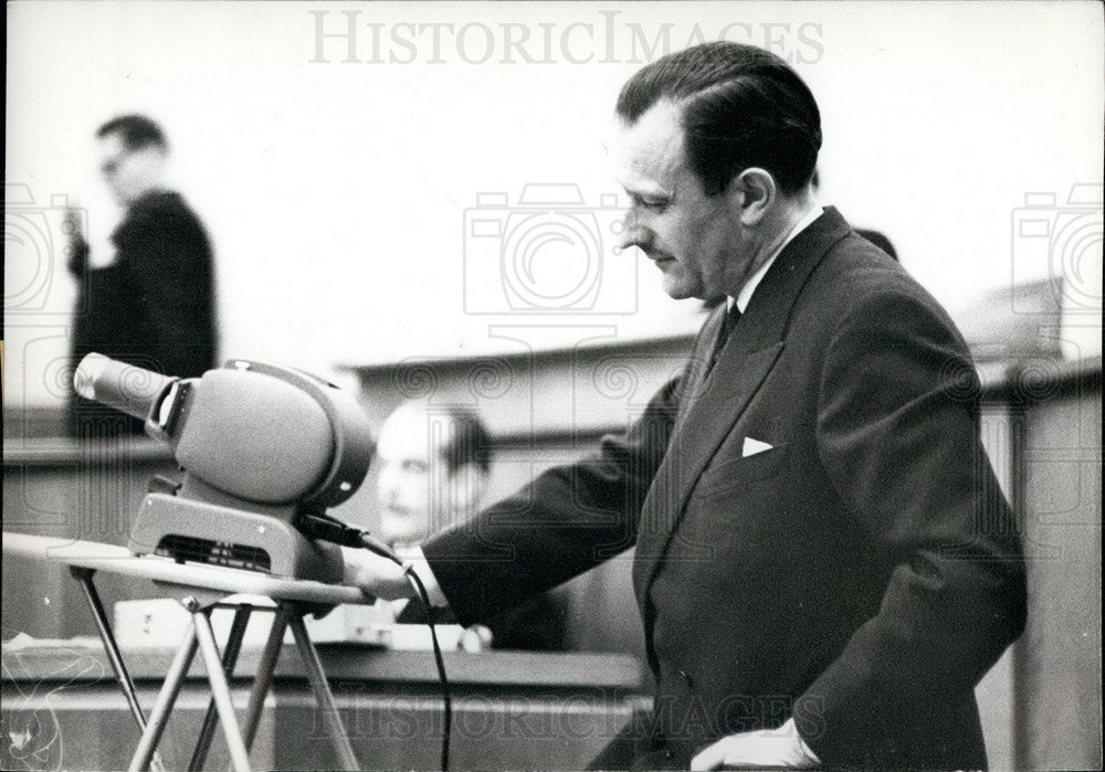 1960 Press Photo Jaccoud Trial in France,Dr. IM-Obersteg testifies - KSB19947 - Historic Images