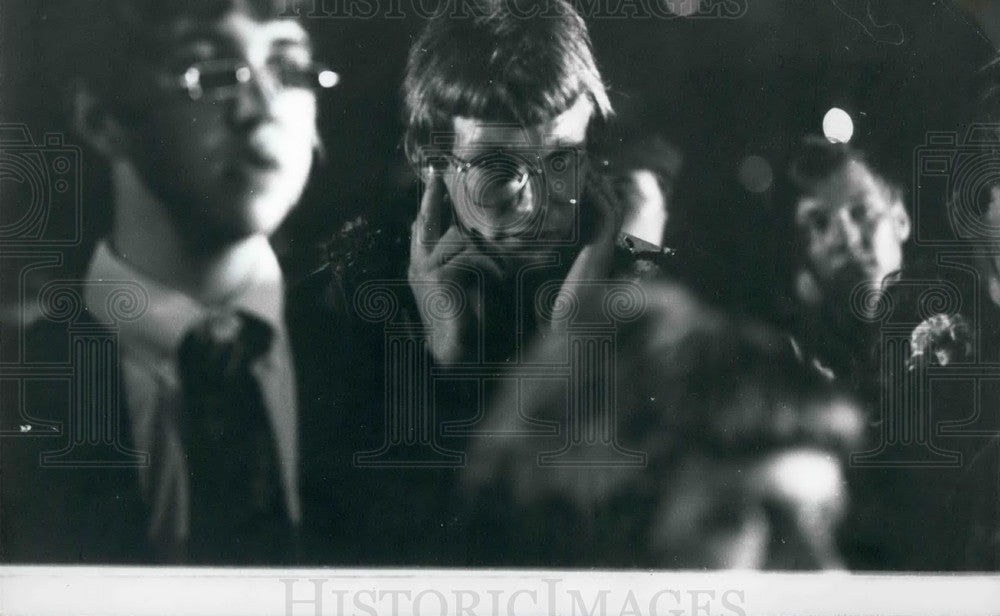 Press Photo Listening In At The Love-In - KSB20035-Historic Images