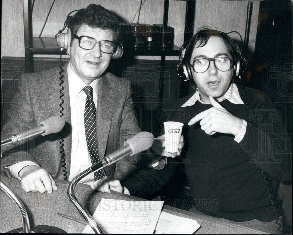 1981 Mr Fred House &amp; BBC interviewe with Richard Baker - Historic Images