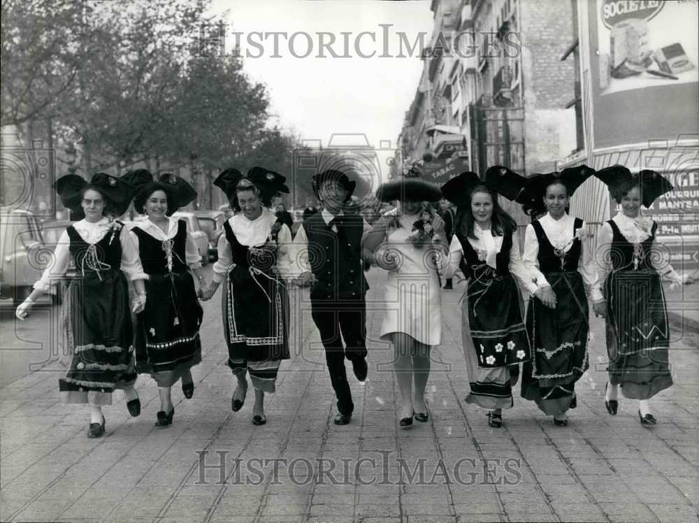 1969 Saint Catherine's Day Celebrated on Champs-Elysees - Historic Images