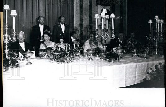 1965 Press Photo Dr. Heinrich Luebke of Germany and The Queen of England-Historic Images