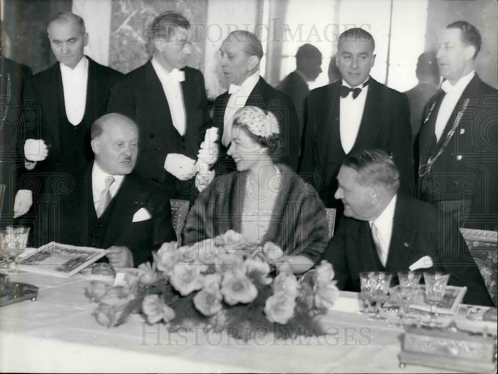 1957, Queen Elizabeth Le Troquer President National Assembly Sidney - Historic Images